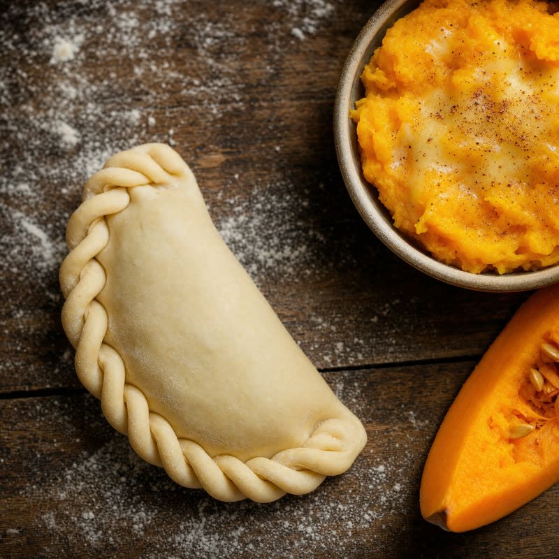 Empanada de calabaza y queso