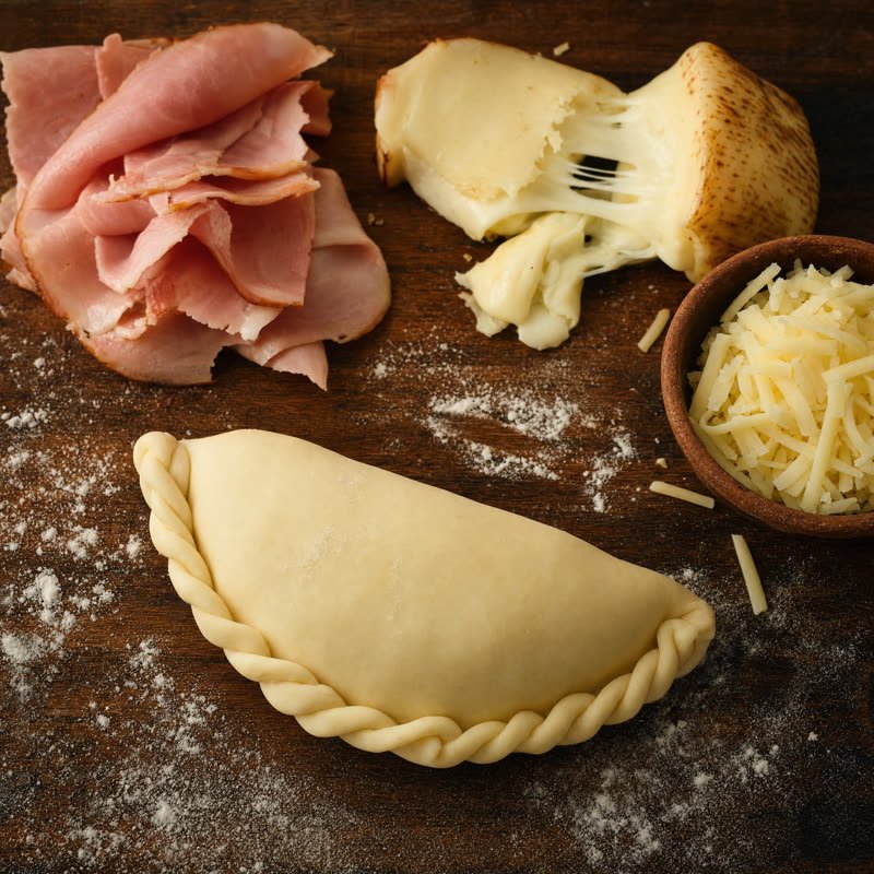 Empanada de jamón y queso