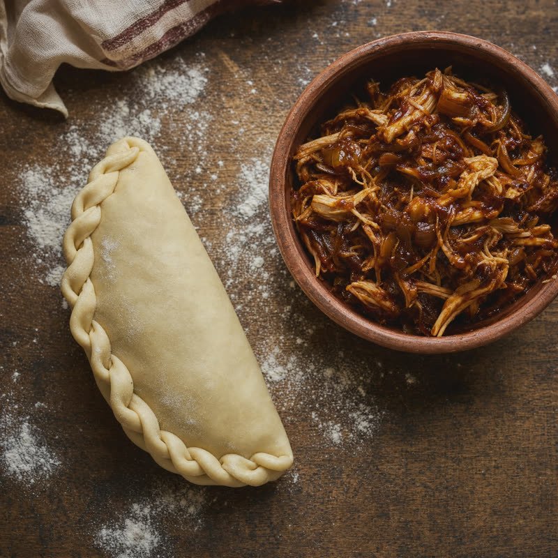 Empanada de pollo barbacoa